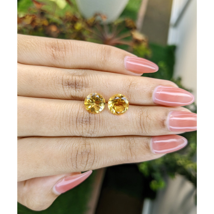 5.02 Ct.Tw. Citrine Pair from Brazil