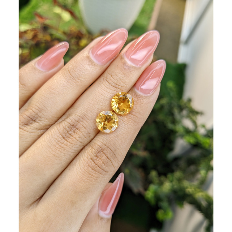 5.02 Ct.Tw. Citrine Pair from Brazil