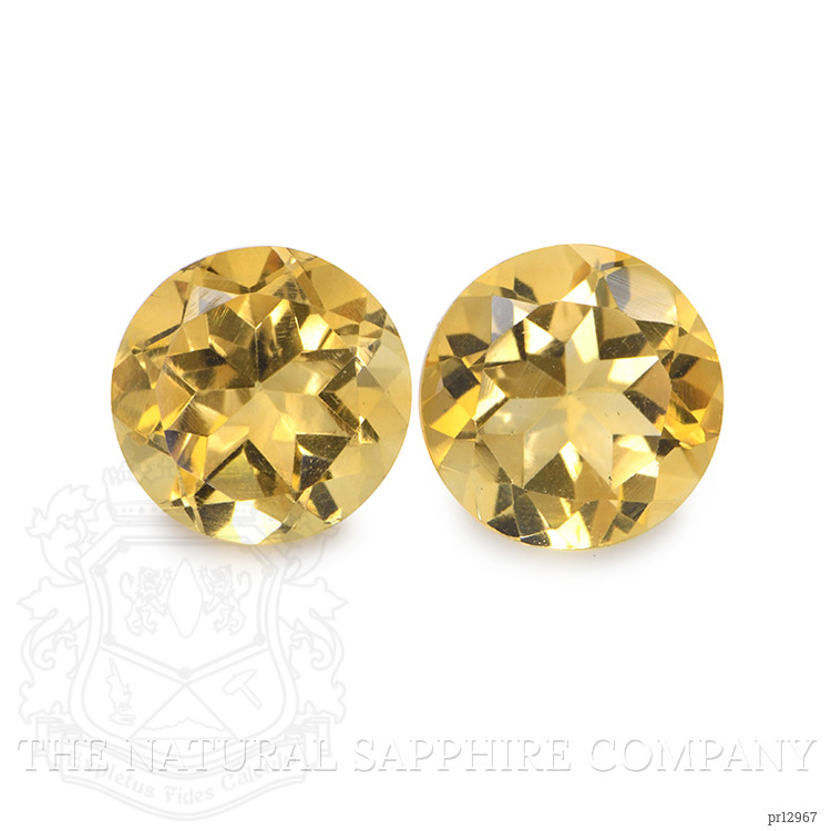 4.46 Ct.Tw. Yellow Citrine Pair from Brazil