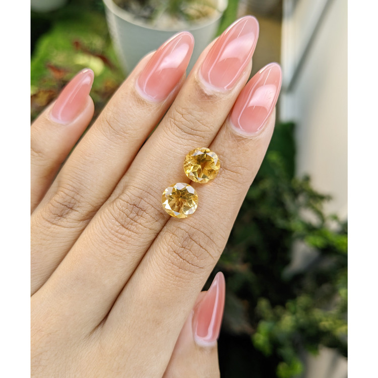 4.46 Ct.Tw. Citrine Pair from Brazil