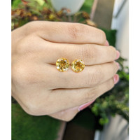 4.46 Ct.Tw.Total Carat Weight Yellow Citrine Pair from Brazil Life Style