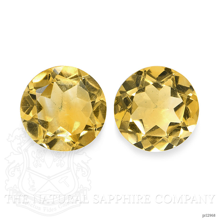 4.46 Ct.Tw. Yellow Citrine Pair from Brazil