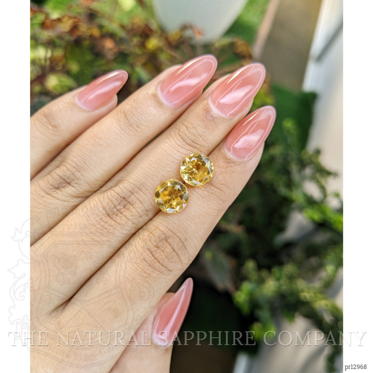 4.46 Ct.Tw. Citrine Pair from Brazil
