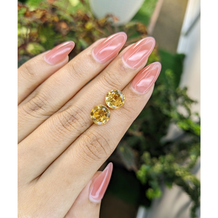 4.46 Ct.Tw. Yellow Citrine Pair from Brazil