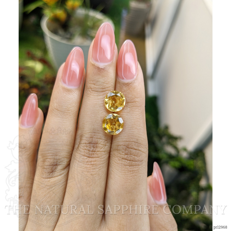 4.46 Ct.Tw. Yellow Citrine Pair from Brazil