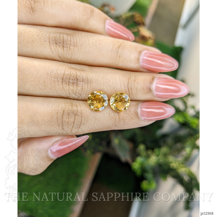 4.46 Ct.Tw. Yellow Citrine Pair from Brazil