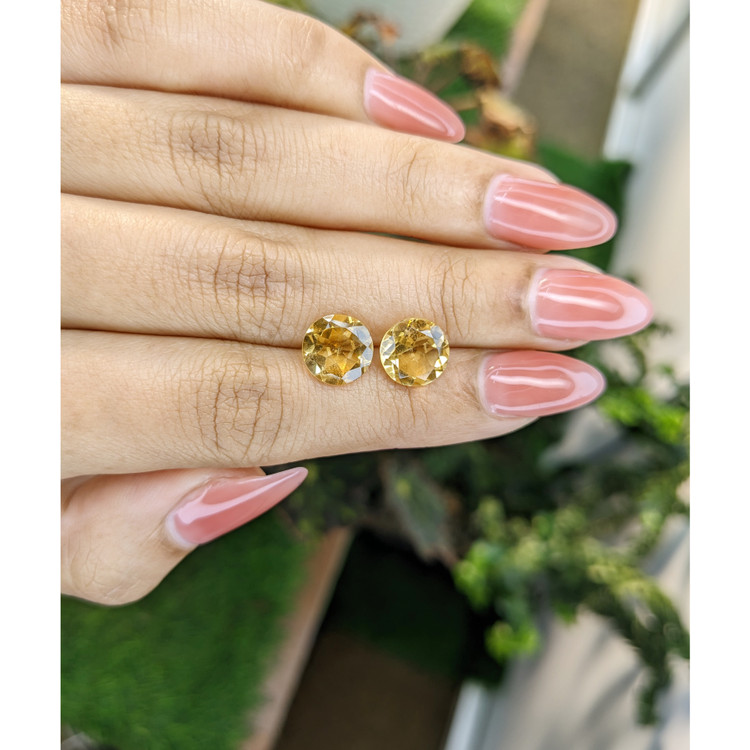 4.46 Ct.Tw. Citrine Pair from Brazil