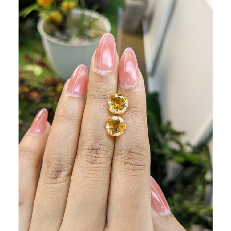 4.72 Ct.Tw. Citrine Pair from Brazil