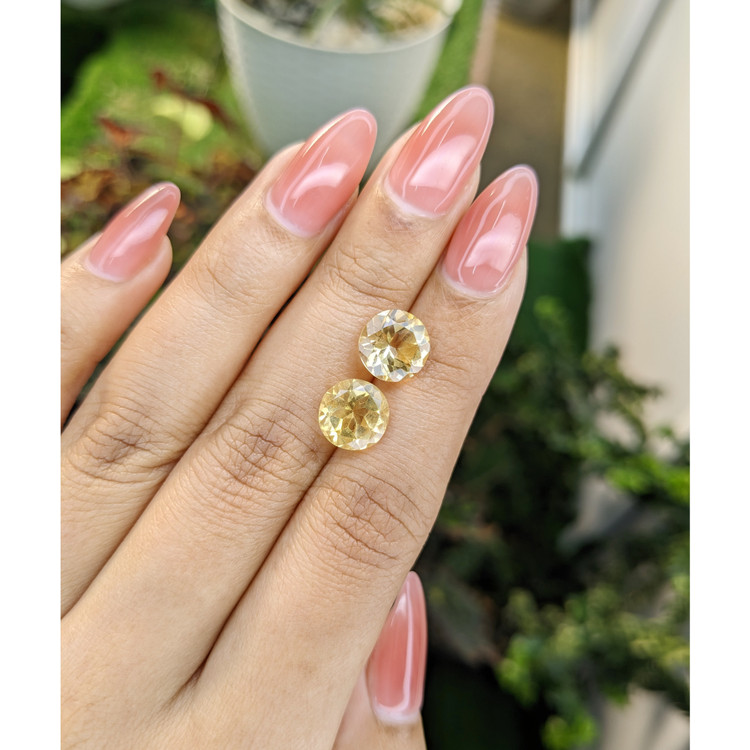 4.75 Ct.Tw. Yellow Citrine Pair from Brazil