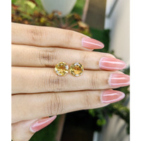 4.32&nbsp;Ct.Tw.Total Carat Weight Citrine Pair from Brazil Life Style