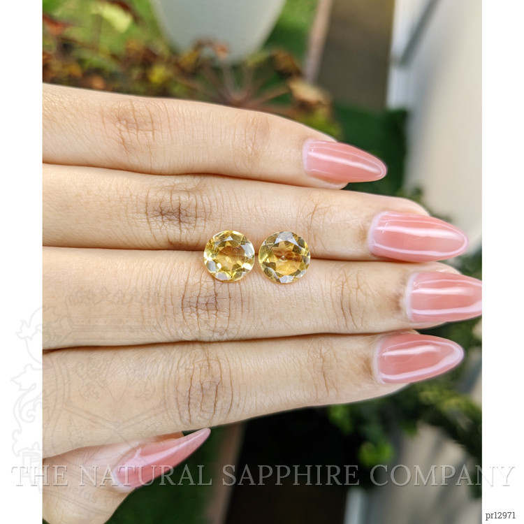4.32 Ct.Tw. Citrine Pair from Brazil