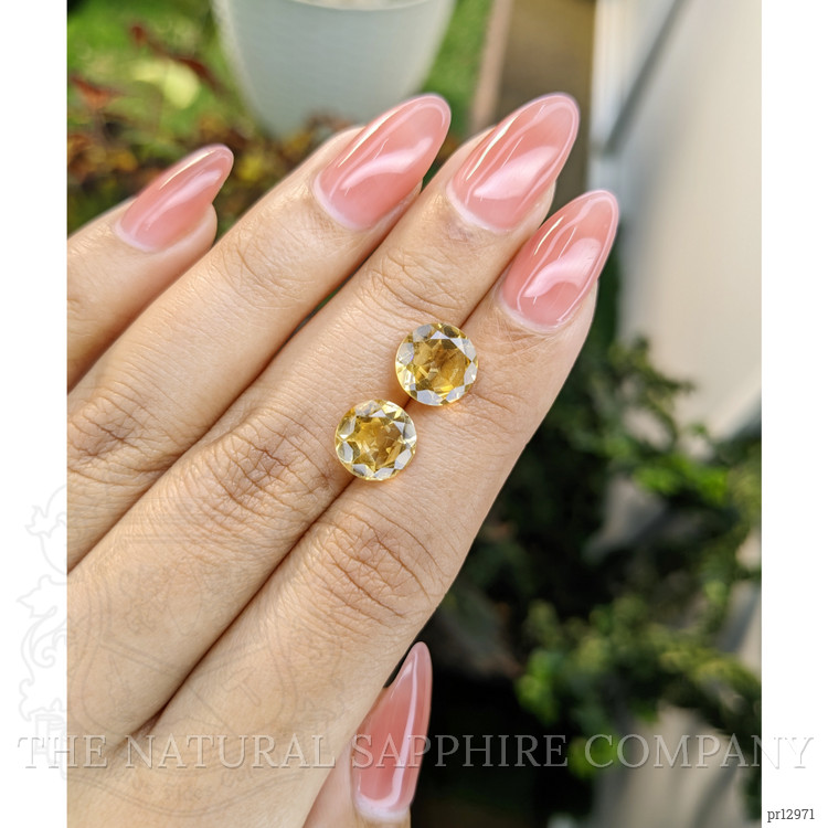 4.32 Ct.Tw. Citrine Pair from Brazil