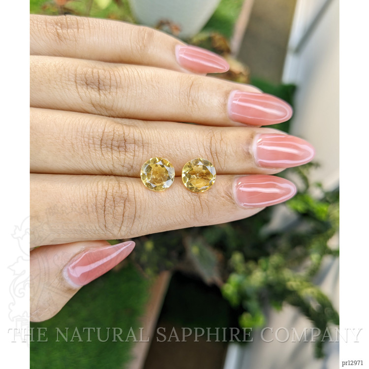 4.32 Ct.Tw. Citrine Pair from Brazil