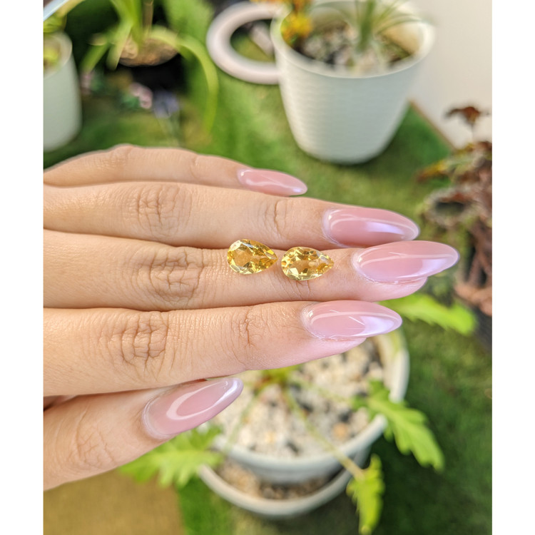 3.76 Ct.Tw. Citrine Pair from Brazil