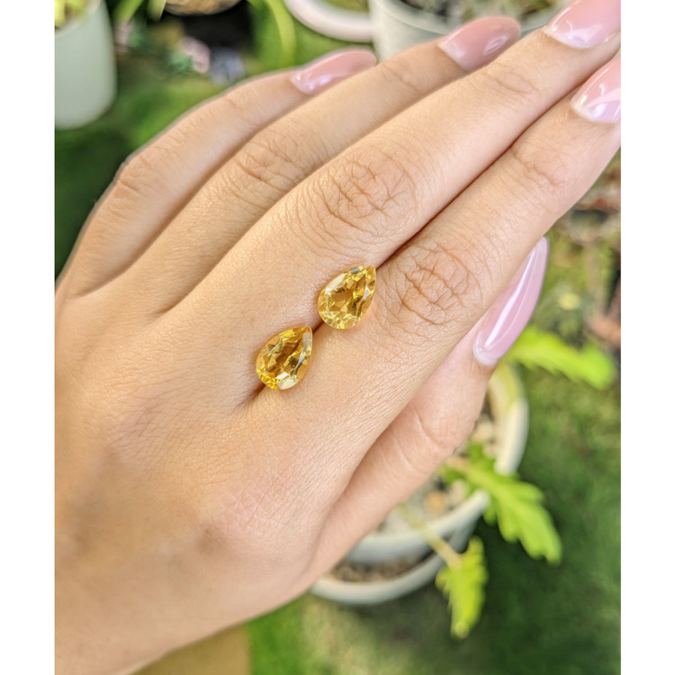 3.76 Ct.Tw. Citrine Pair from Brazil