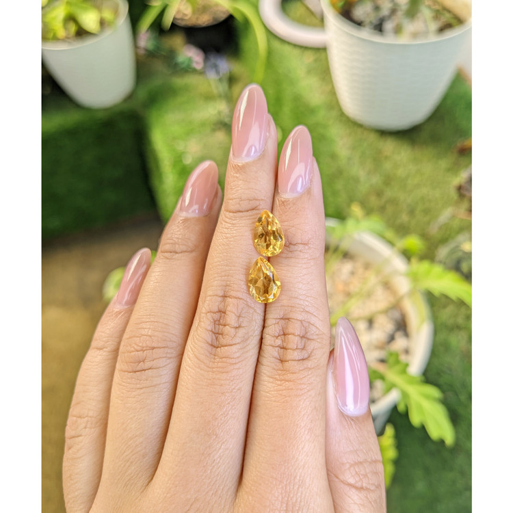 3.76 Ct.Tw. Citrine Pair from Brazil