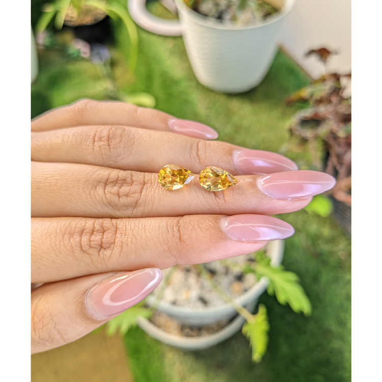 3.77 Ct.Tw. Citrine Pair from Brazil