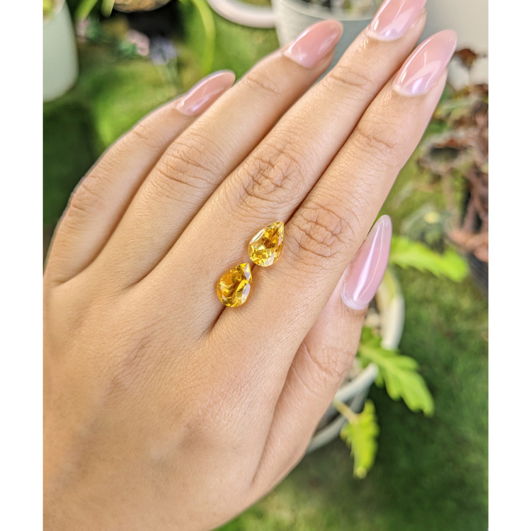 3.77 Ct.Tw. Citrine Pair from Brazil