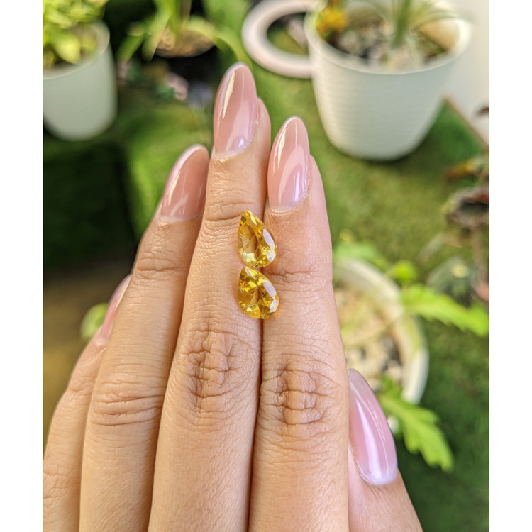 3.77 Ct.Tw. Citrine Pair from Brazil