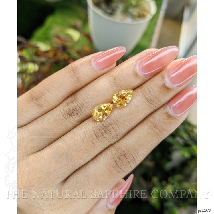 4.17 Ct.Tw. Citrine Pair from Brazil
