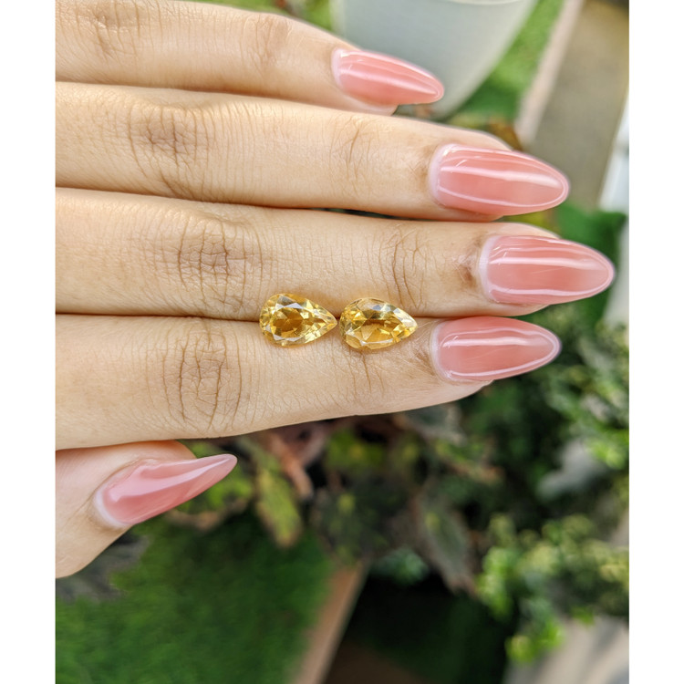 4.17 Ct.Tw. Citrine Pair from Brazil