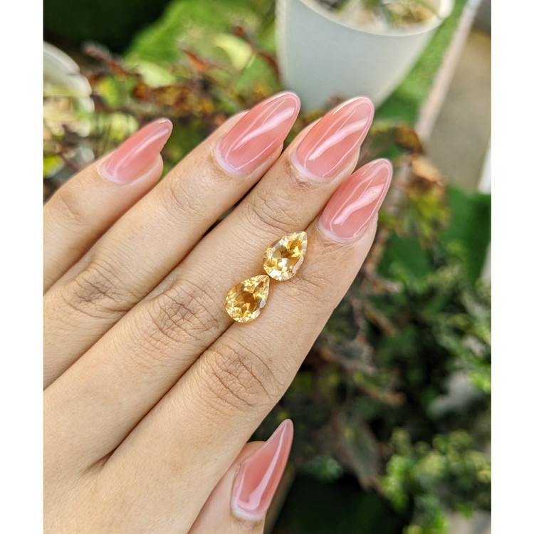 4.17 Ct.Tw. Citrine Pair from Brazil