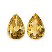 3.95 Ct.Tw. Pear Citrine Pair