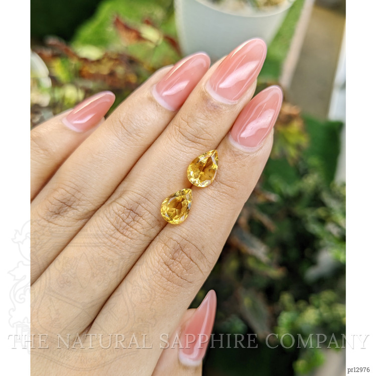 3.95 Ct.Tw. Citrine Pair from Brazil