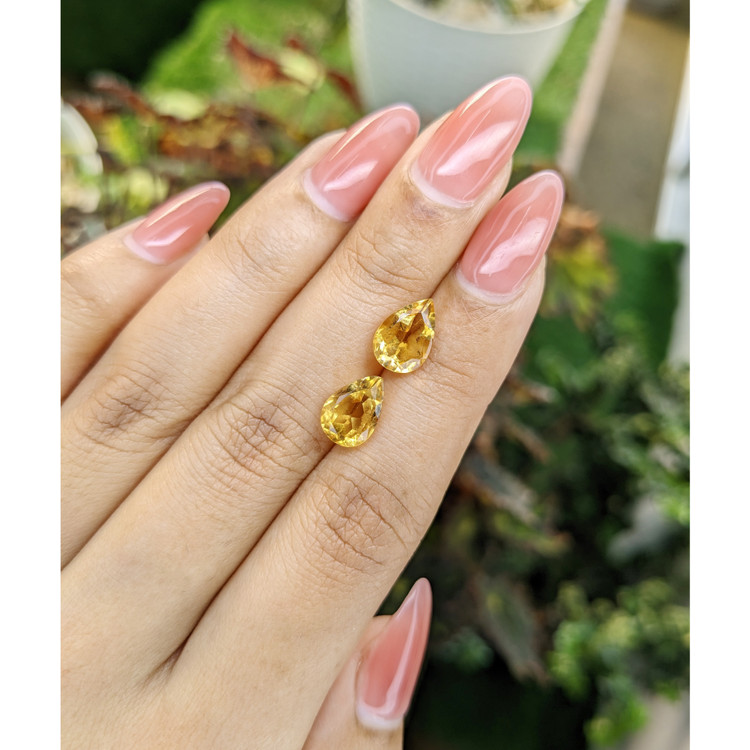 3.95 Ct.Tw. Citrine Pair from Brazil