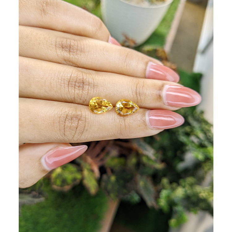 3.95 Ct.Tw. Citrine Pair from Brazil