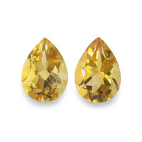 3.84 Ct.Tw. Pear Citrine Pair