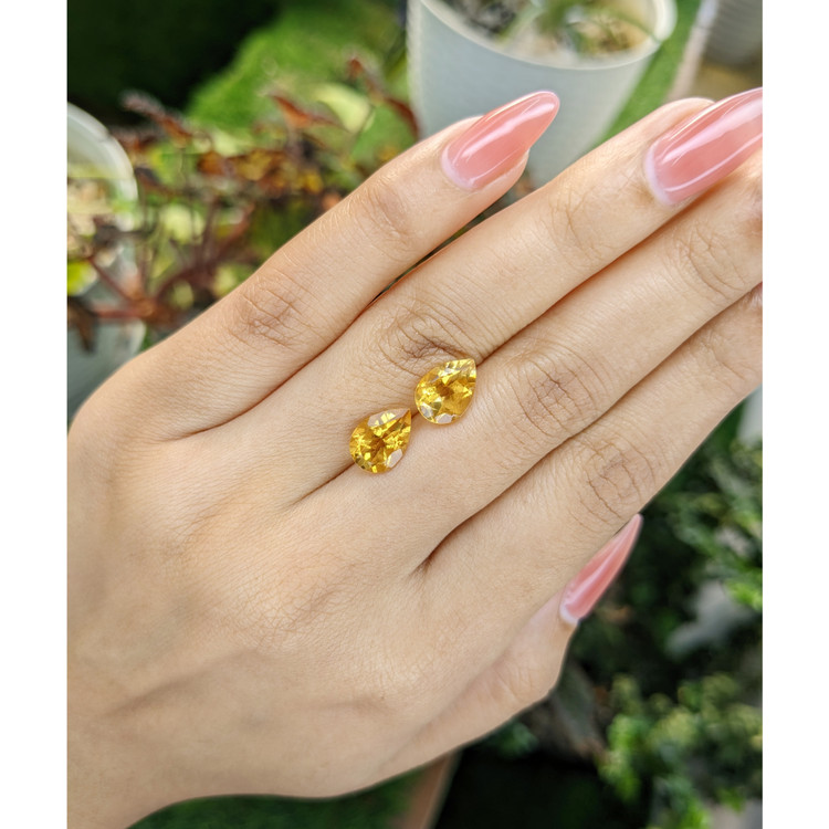 3.84 Ct.Tw. Citrine Pair from Brazil