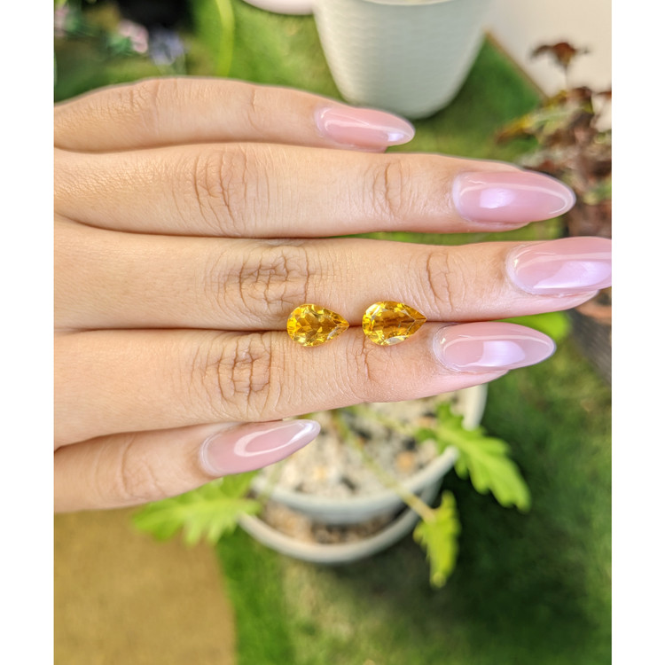 3.32 Ct.Tw. Citrine Pair from Brazil