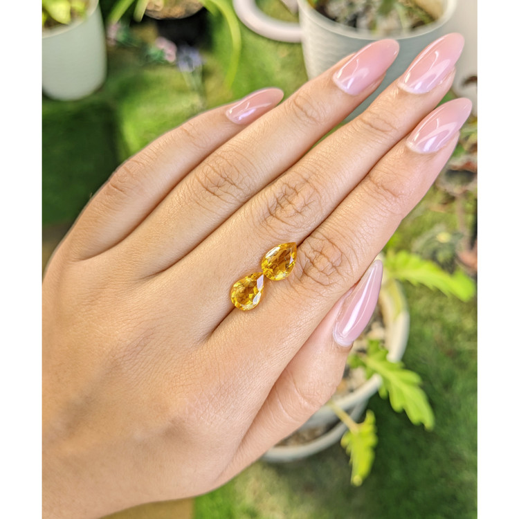 3.32 Ct.Tw. Citrine Pair from Brazil