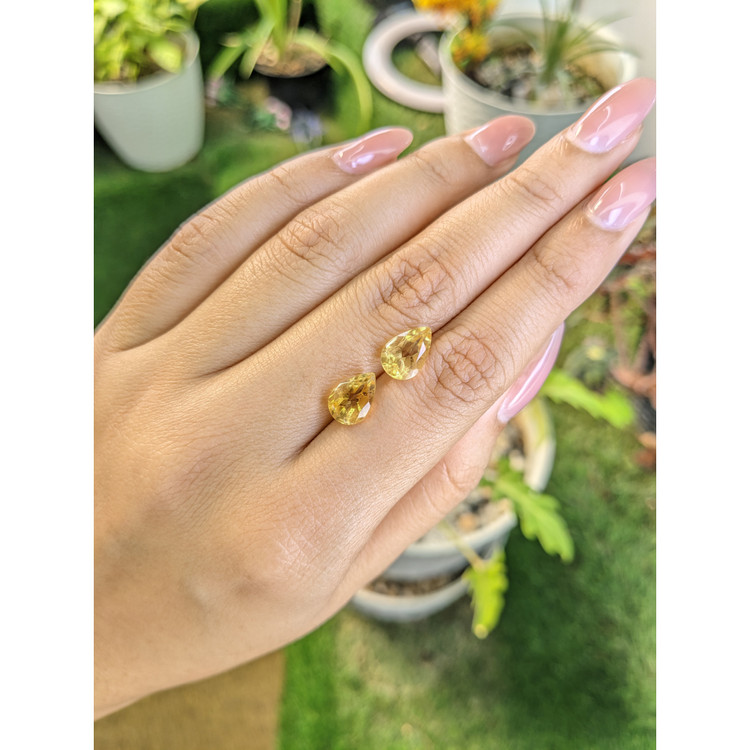 3.84 Ct.Tw. Citrine Pair from Brazil