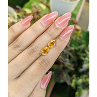 3.36 Ct.Tw.Total Carat Weight Citrine Pair from Brazil Life Style