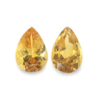 3.49 Ct.Tw. Pear Citrine Pair