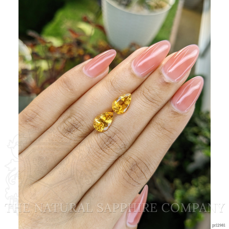 3.49 Ct.Tw. Citrine Pair from Brazil