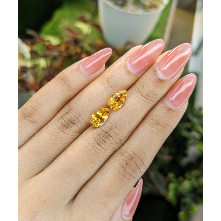 3.49 Ct.Tw. Citrine Pair from Brazil