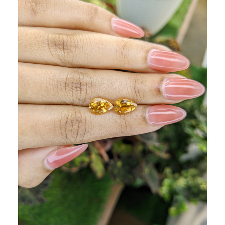 3.49 Ct.Tw. Citrine Pair from Brazil