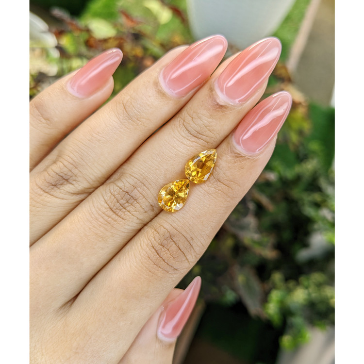 3.49 Ct.Tw. Citrine Pair from Brazil
