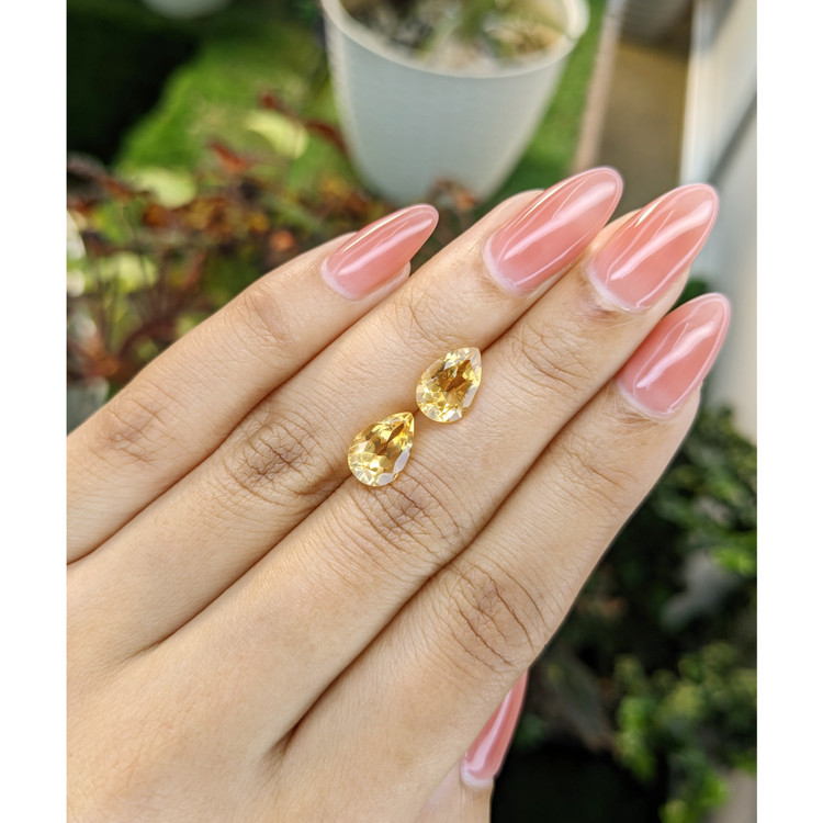 3.97 Ct.Tw. Citrine Pair from Brazil