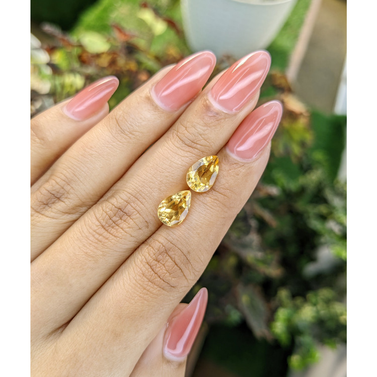 3.97 Ct.Tw. Citrine Pair from Brazil