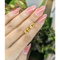 3.59&nbsp;Ct.Tw.Total Carat Weight Citrine Pair from Brazil Life Style