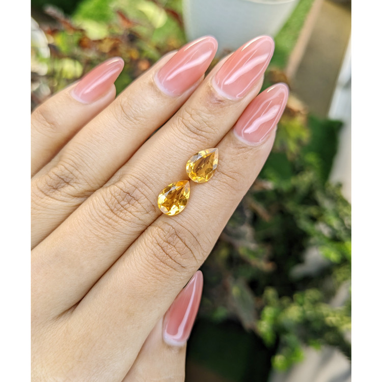 3.13 Ct.Tw. Citrine Pair from Brazil