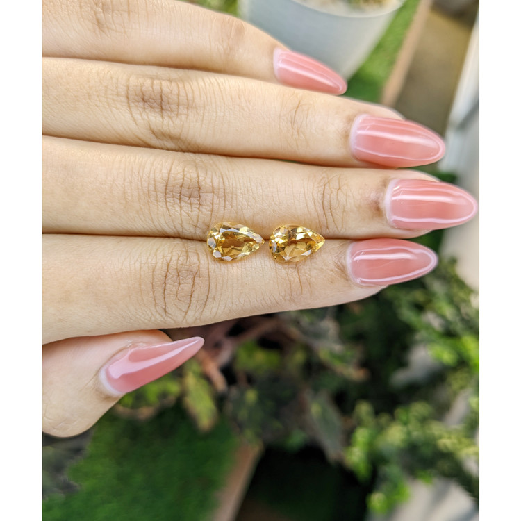 4.22 Ct.Tw. Citrine Pair from Brazil