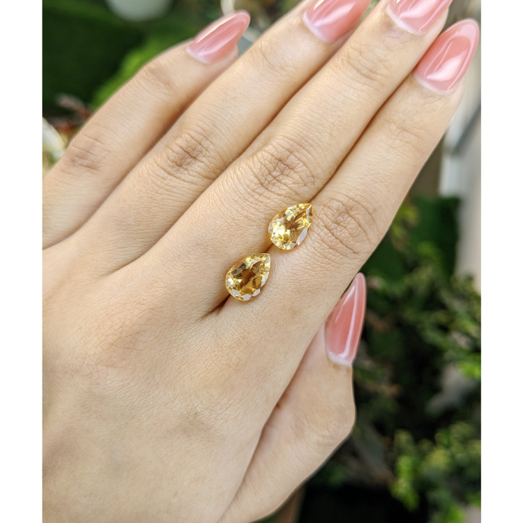 4.22 Ct.Tw. Citrine Pair from Brazil