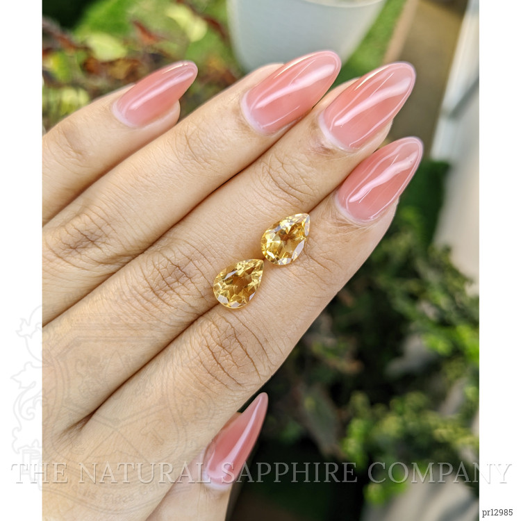 4.22 Ct.Tw. Citrine Pair from Brazil