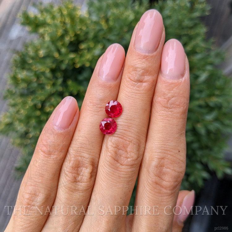 2.71 Ct.Tw. Ruby Pair from Mozambique