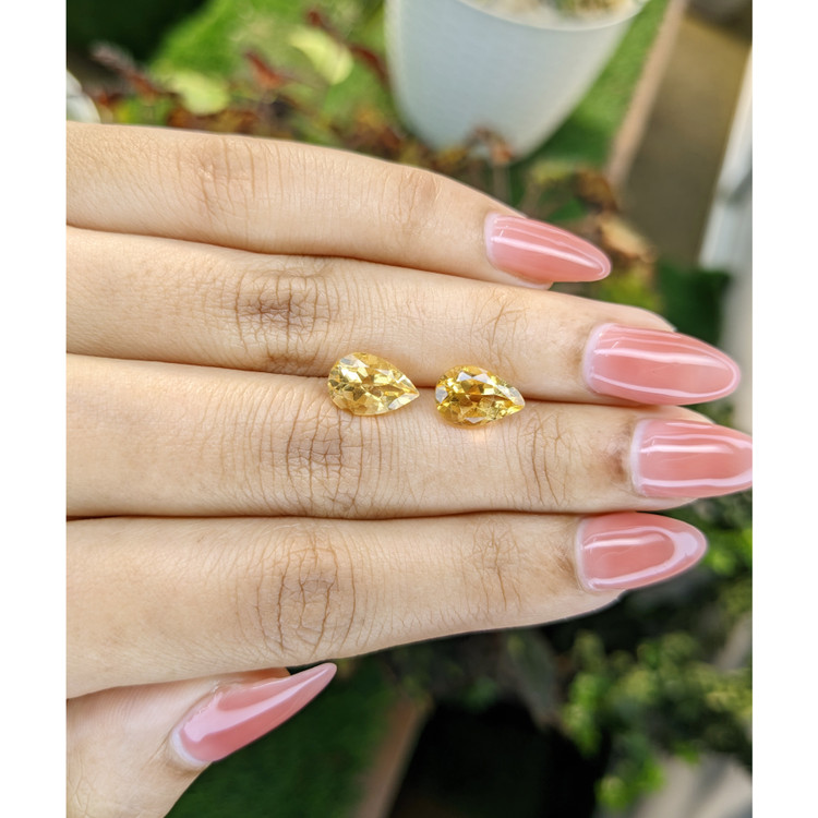 3.84 Ct.Tw. Citrine Pair from Brazil